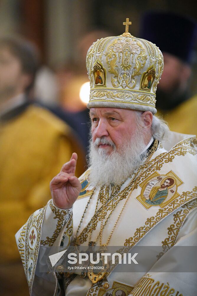 Patriarch holds service on opening day of 26th International Christmas Readings