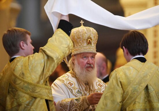 Patriarch holds service on opening day of 26th International Christmas Readings