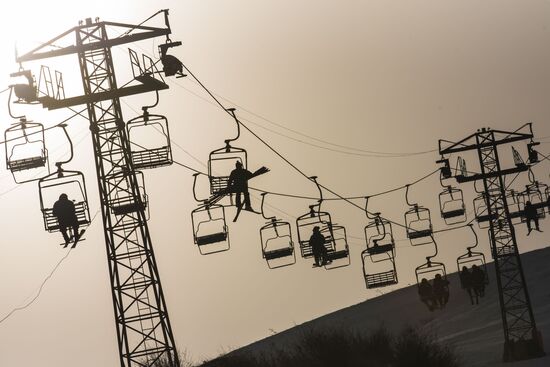 International alpine skiing competition in Kyrgyz Republic