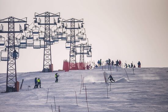 International alpine skiing competition in Kyrgyz Republic