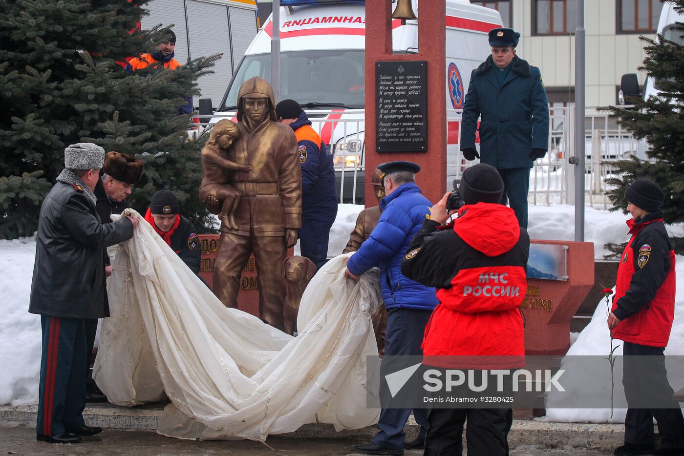 Monument to firefighters and rescuers unveiled in Stavropol