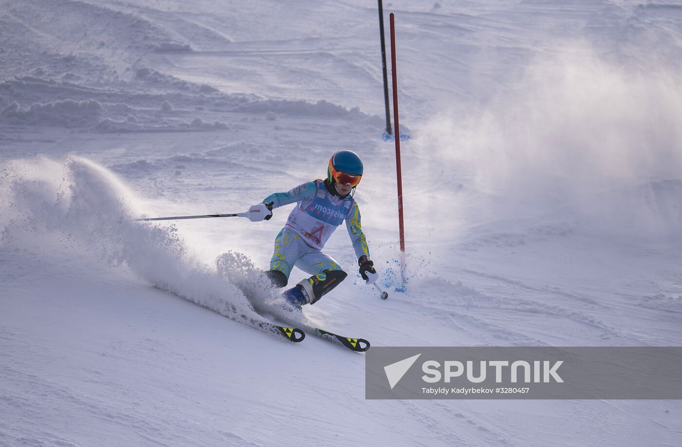 International alpine skiing competition in Kyrgyz Republic