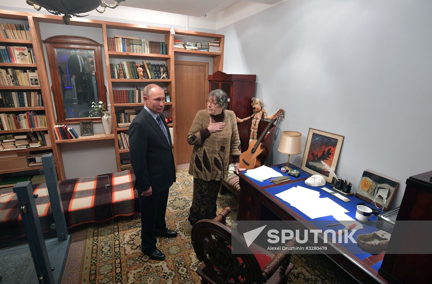 President Vladimir Putin at Vysotsky House in Taganka Museum Center