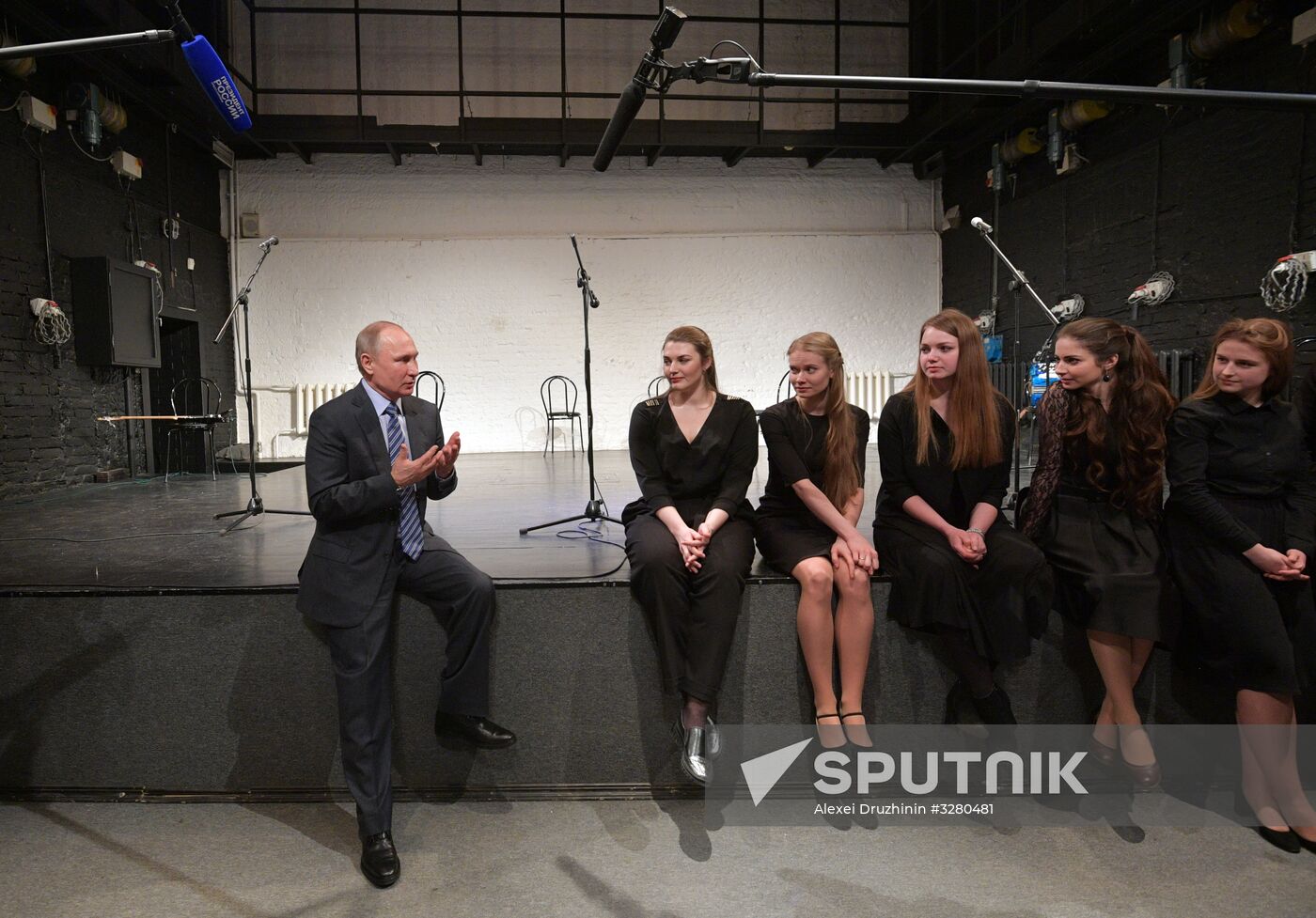 President Vladimir Putin at Vysotsky House in Taganka Museum Center