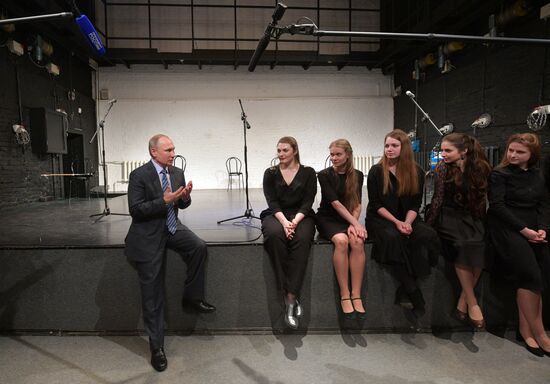 President Vladimir Putin at Vysotsky House in Taganka Museum Center