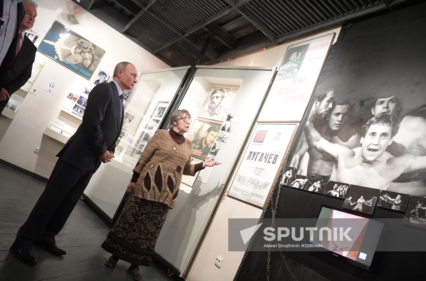 President Vladimir Putin at Vysotsky House in Taganka Museum Center