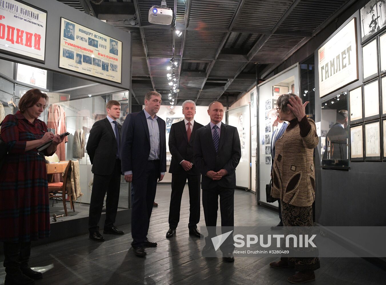 President Vladimir Putin at Vysotsky House in Taganka Museum Center