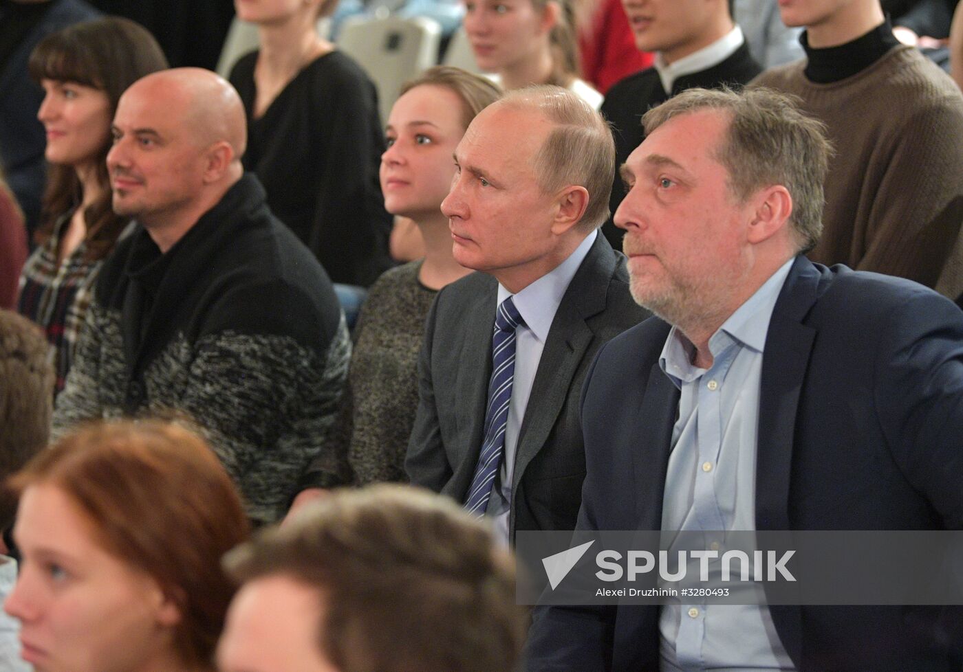President Vladimir Putin at Vysotsky House in Taganka Museum Center