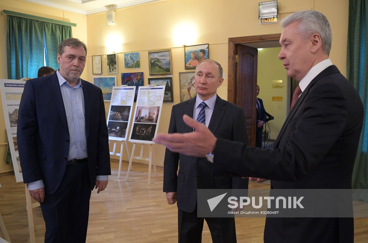 President Vladimir Putin at Vysotsky House in Taganka Museum Center