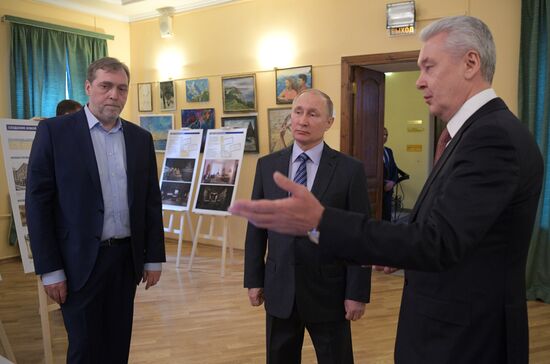 President Vladimir Putin at Vysotsky House in Taganka Museum Center