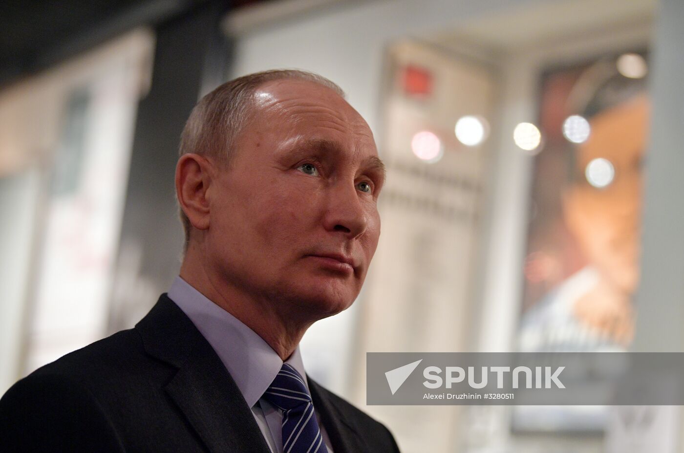 President Vladimir Putin at Vysotsky House in Taganka Museum Center