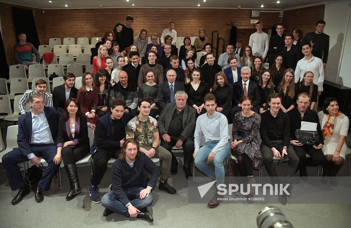 President Vladimir Putin at Vysotsky House in Taganka Museum Center