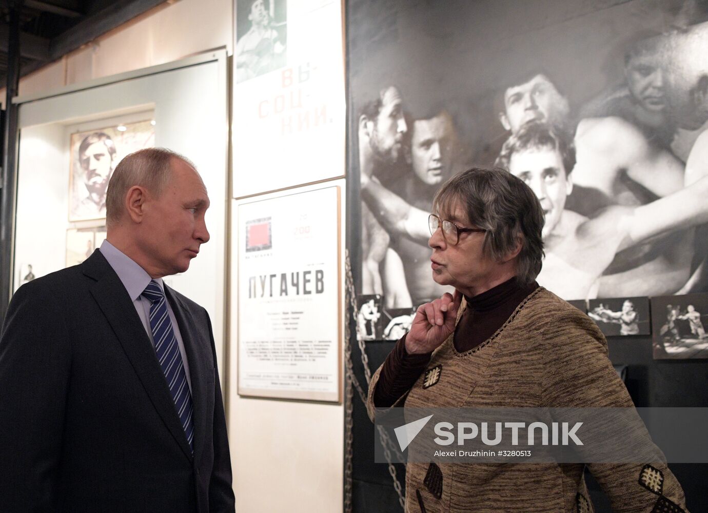 President Vladimir Putin at Vysotsky House in Taganka Museum Center