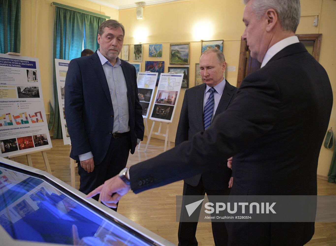 President Vladimir Putin at Vysotsky House in Taganka Museum Center