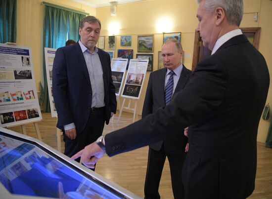 President Vladimir Putin at Vysotsky House in Taganka Museum Center