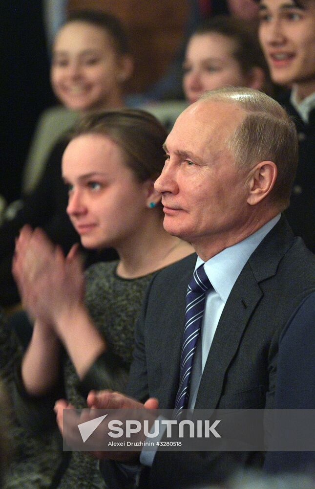 President Vladimir Putin at Vysotsky House in Taganka Museum Center
