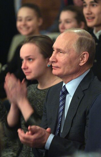 President Vladimir Putin at Vysotsky House in Taganka Museum Center