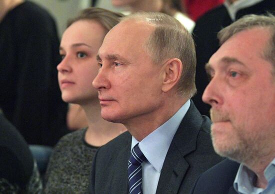 President Vladimir Putin at Vysotsky House in Taganka Museum Center