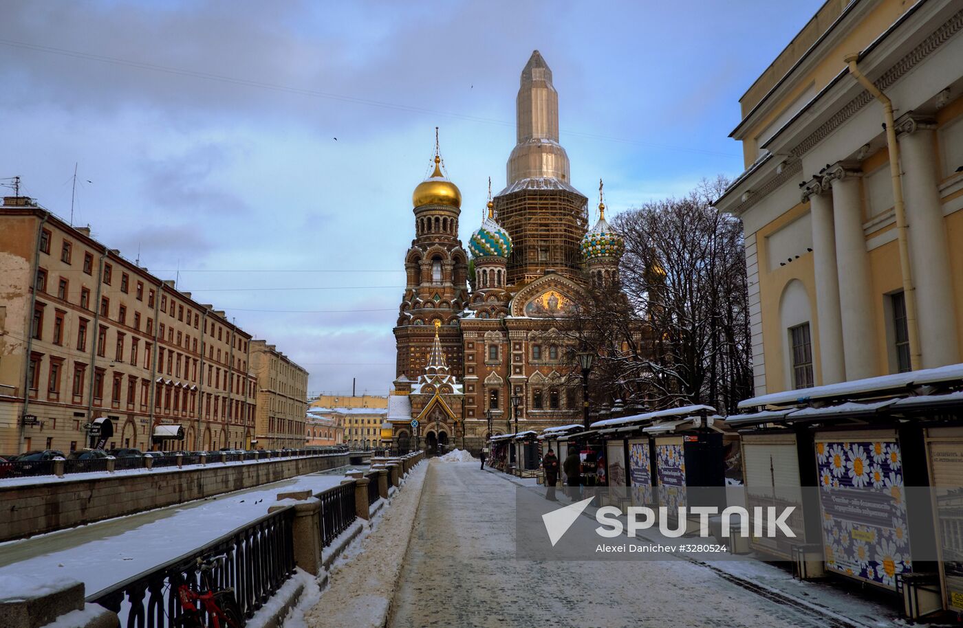 Restauration of Church of the Savior on Blood in St. Petersburg