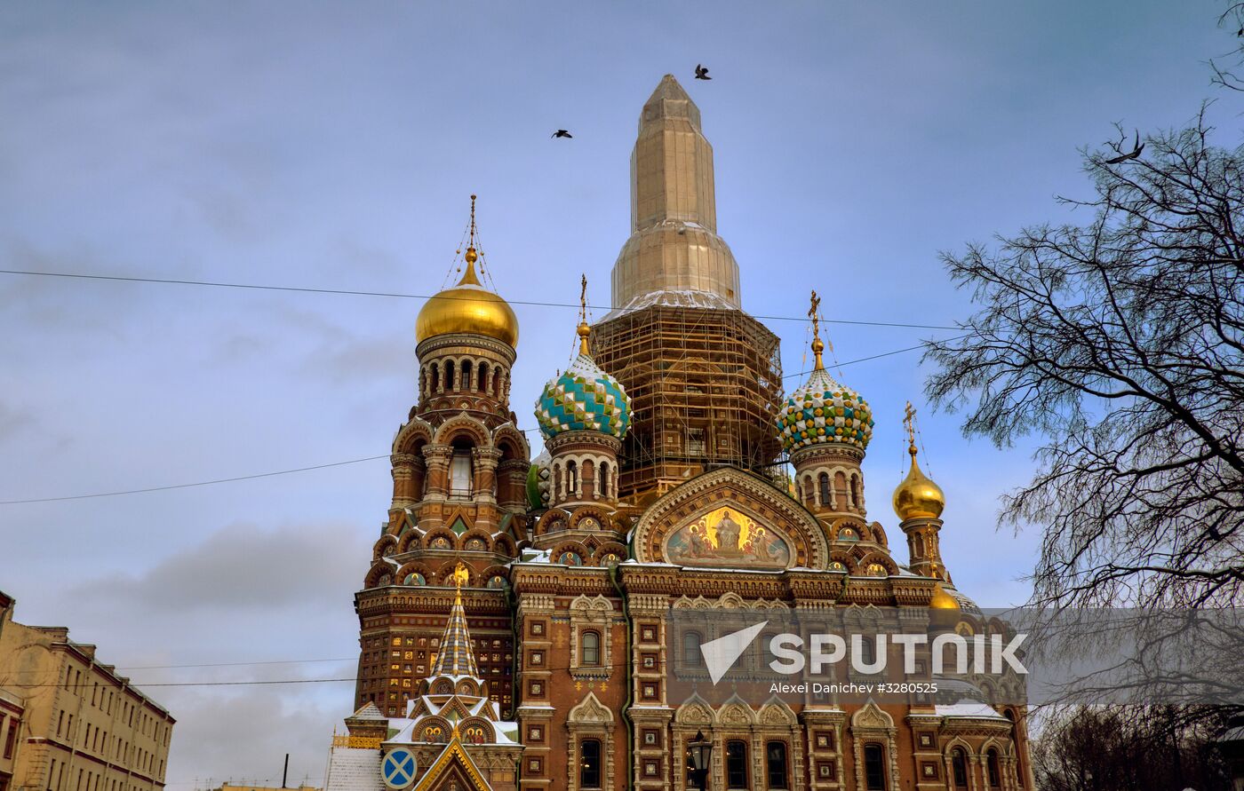 Restauration of Church of the Savior on Blood in St. Petersburg