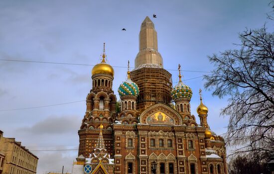 Restauration of Church of the Savior on Blood in St. Petersburg