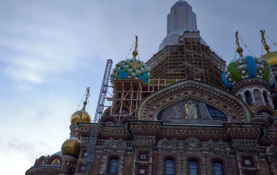 Restauration of Church of the Savior on Blood in St. Petersburg