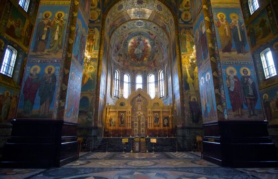 Restauration of Church of the Savior on Blood in St. Petersburg