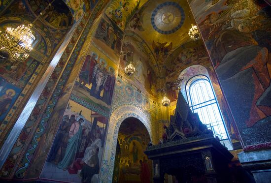 Restauration of Church of the Savior on Blood in St. Petersburg