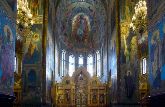 Restauration of Church of the Savior on Blood in St. Petersburg