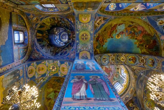 Restauration of Church of the Savior on Blood in St. Petersburg
