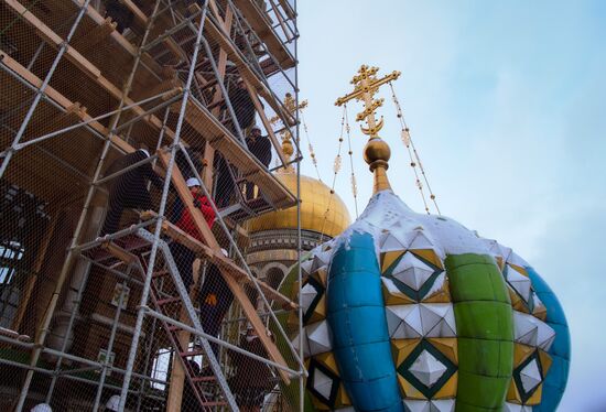 Renovation of Church of the Savior on Blood in St. Petersburg