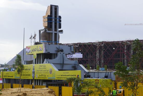 Statue of Egyptian pharaoh Ramses II relocated