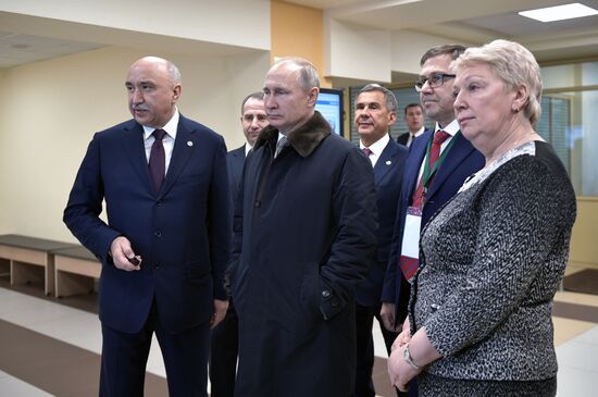 Russian President Vladimir Putin makes working visit to Tatarstan