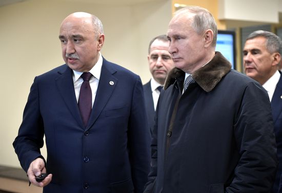 Russian President Vladimir Putin makes working visit to Tatarstan