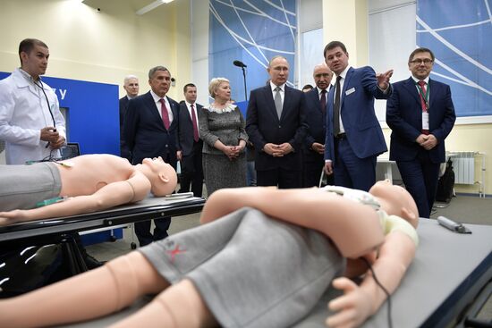 Russian President Vladimir Putin makes working visit to Tatarstan