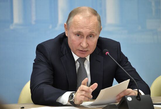 Russian President Vladimir Putin makes working visit to Tatarstan