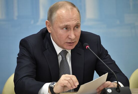 Russian President Vladimir Putin makes working visit to Tatarstan