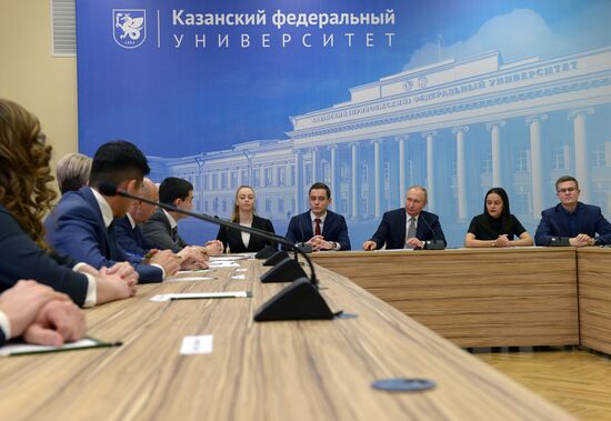 Russian President Vladimir Putin makes working visit to Tatarstan
