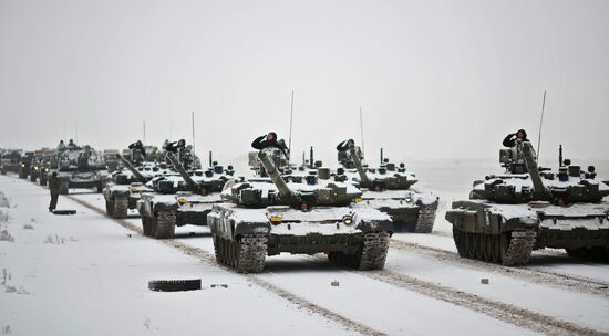 Rehearsal of parade for 75th anniversary of Battle for Stalingrad