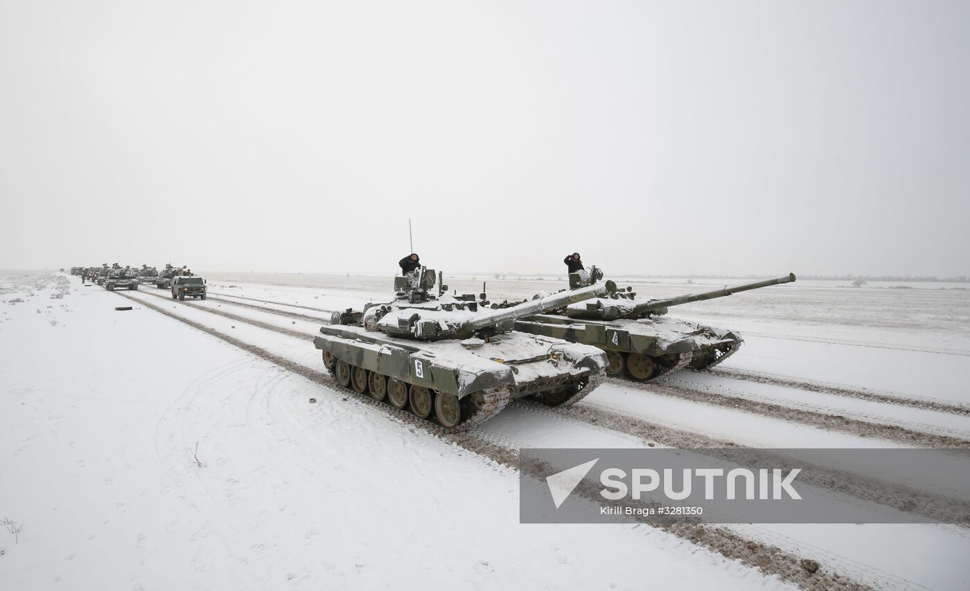 Rehearsal of parade for 75th anniversary of Battle for Stalingrad