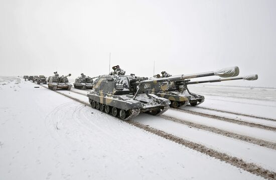 Rehearsal of parade for 75th anniversary of Battle for Stalingrad