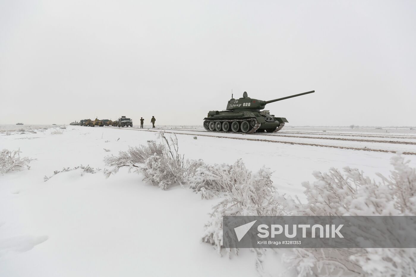 Rehearsal of parade for 75th anniversary of Battle for Stalingrad