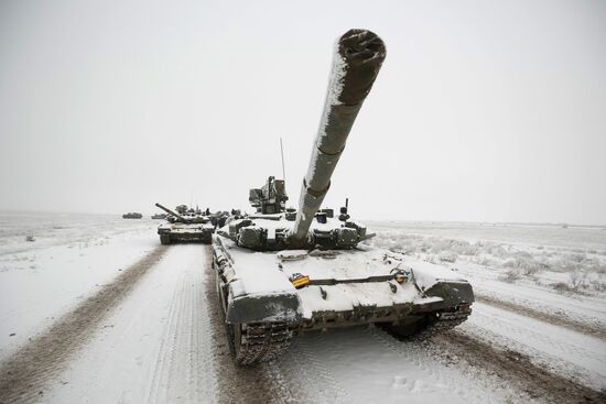 Rehearsal of parade for 75th anniversary of Battle for Stalingrad