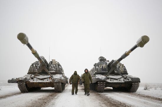 Rehearsal of parade for 75th anniversary of Battle for Stalingrad