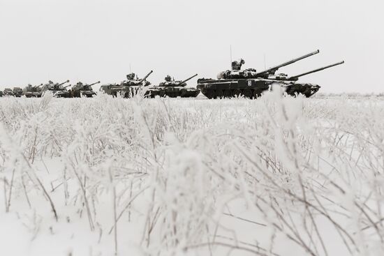 Rehearsal of parade for 75th anniversary of Battle for Stalingrad