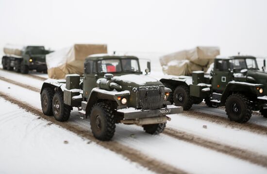 Rehearsal of parade for 75th anniversary of Battle for Stalingrad
