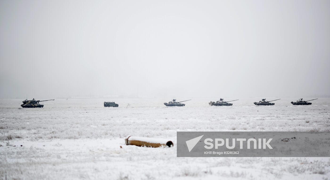 Rehearsal of parade for 75th anniversary of Battle for Stalingrad