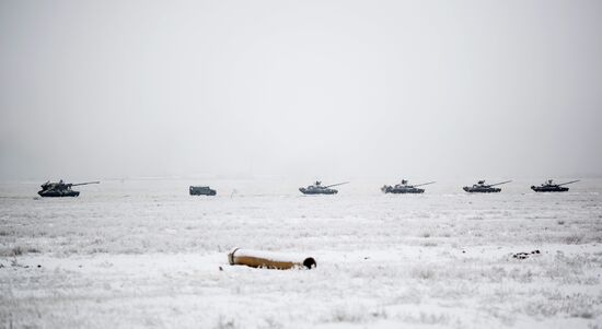 Rehearsal of parade for 75th anniversary of Battle for Stalingrad