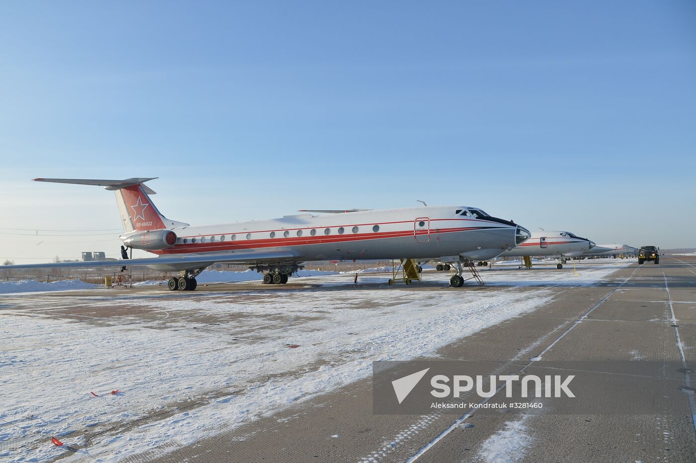Exercises of cadets of military academy of navigators in Chelyabinsk