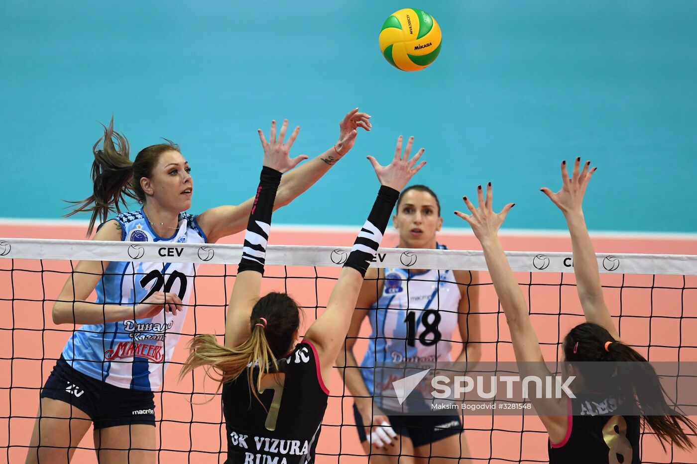 Voleyball. Champions League. Women. Dynamo-Kazan vs Vizura